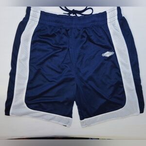 Vintage Shirts & Skins Basketball Mesh Shorts Navy Blue Size S 100% Nylon